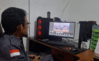 foto kegiatan rapat Zoom